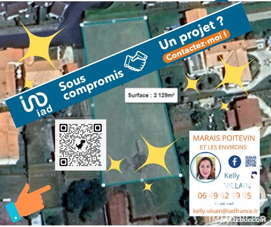 Terrain 2129 m² Coulon