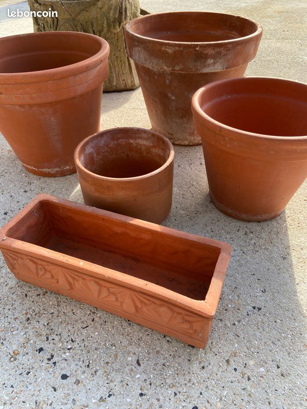 Lot de pots de fleurs en terre cuite (image 2)