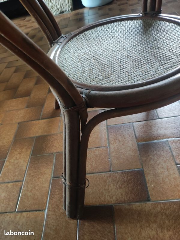 Table basse rotin (image 3)