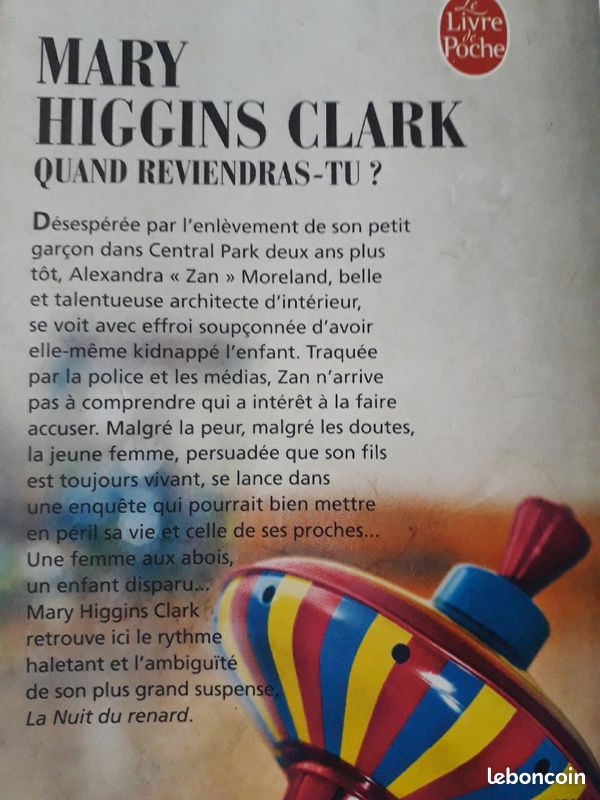 Livre - MARY HIGGINS CLARK - Quand Reviendras-Tu ? (image 3)