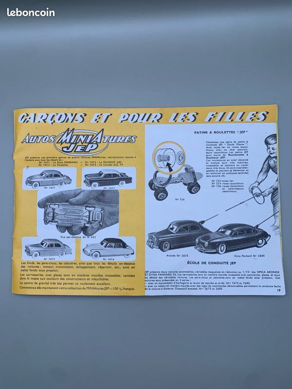 Catalogue JEP Tarif 1939 – Prix De Détail Jouet De Paris – Bon état, Vintage Collection