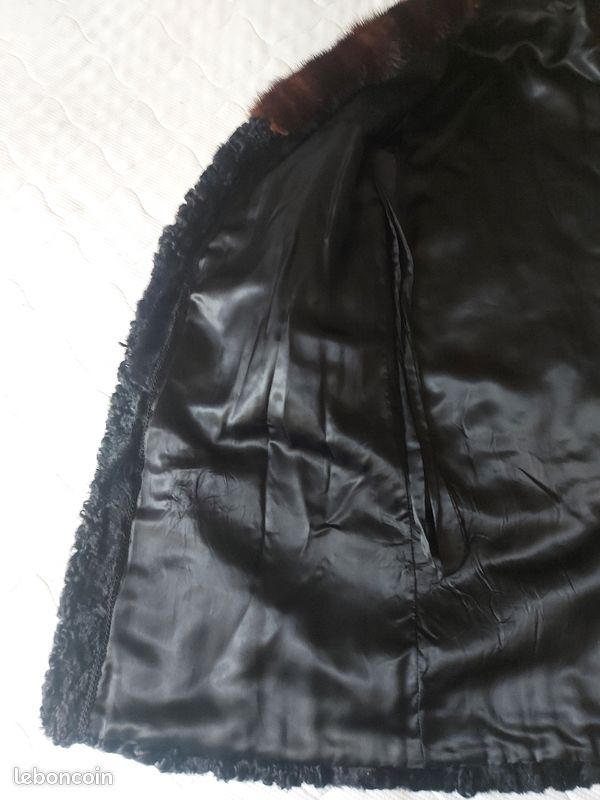 Manteau Astrakan col vison, jamais porté (image 3)