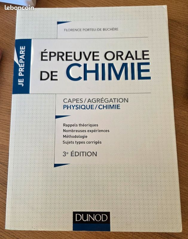 Épreuve orale de Chimie (image 1)