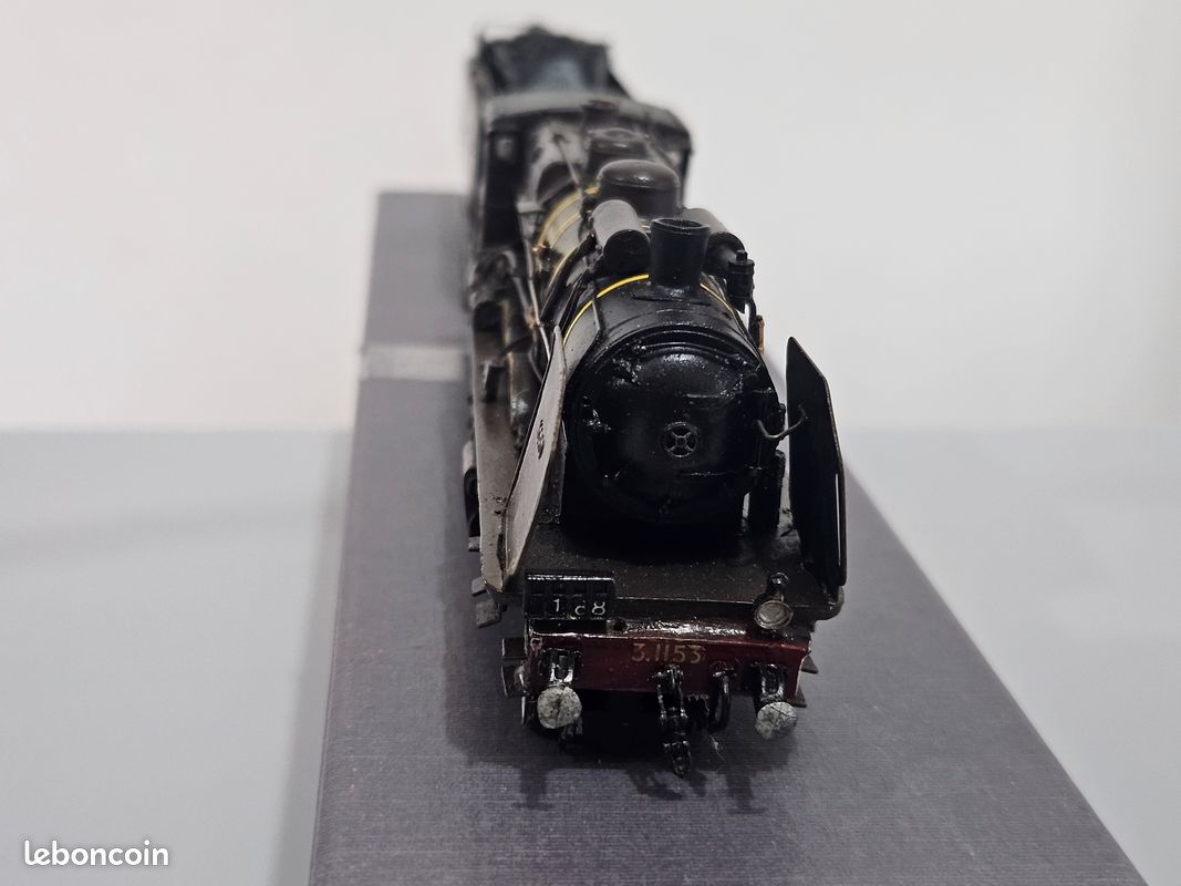 DJH Modelloco H0 - E112 - Locomotive à vapeur avec wagon