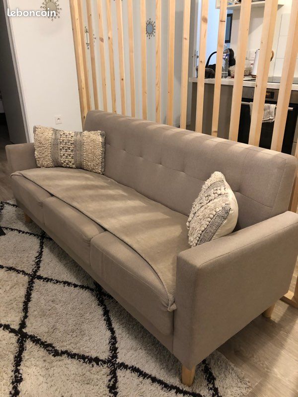 Canapé beige (image 2)