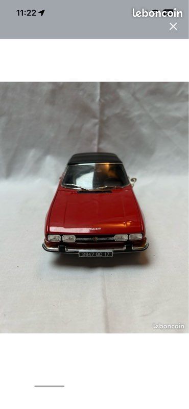 Miniature Peugeot 504 Cabriolet Minichamps 1/43 - Edition Limitée - Occasion