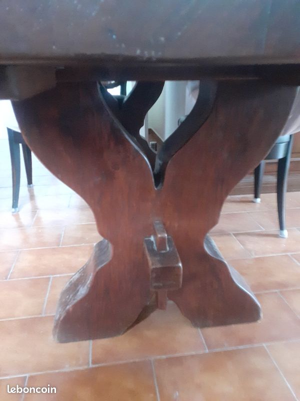 Table ancienne noyer massif 2.60x86x76 h (image 2)