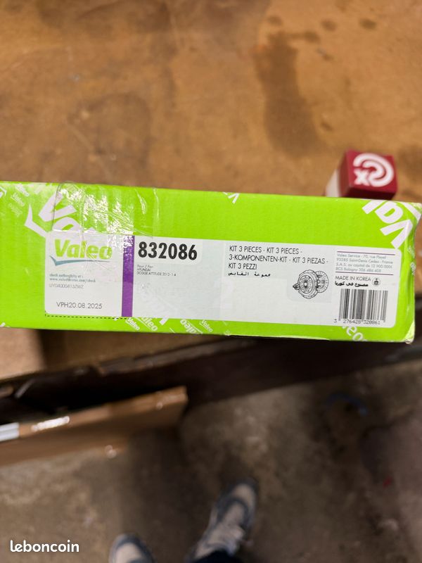 Kit embrayage Valeo 832086 Hyundai Kia 240mm neuf (image 1)