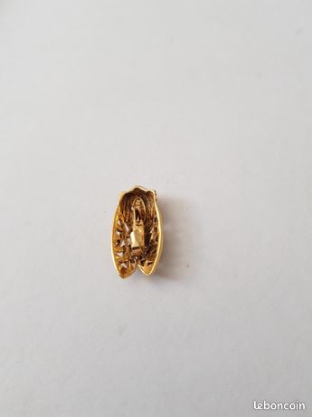 Broche Cigale Vintage 70 – Création René Gouin, Art Déco, Dorée