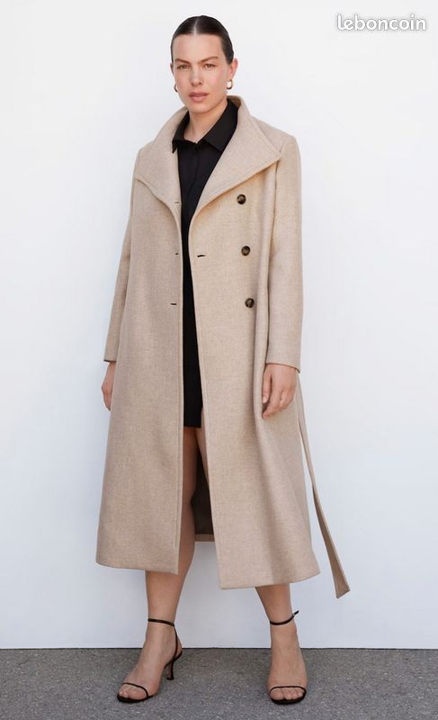 Manteco Manteau Trench Laine Femme Manteau Laine Manteco 69% A