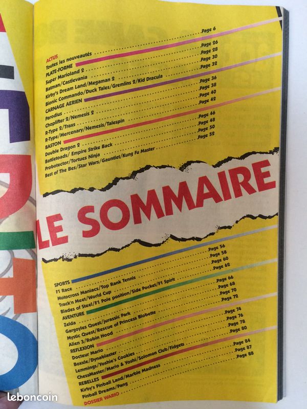 Magazine Nintendo Les Jeux Game Boy par Player One - Super Mario (image 3)
