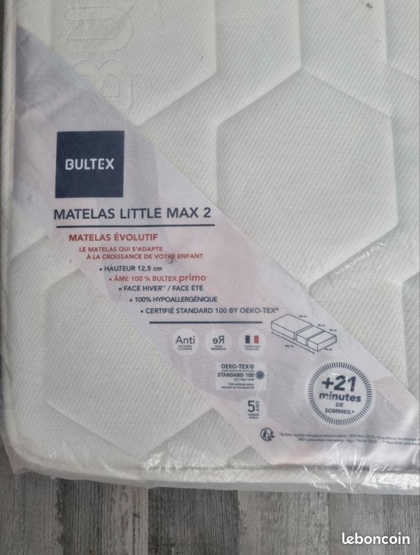 Matelas Bultex Little Max 2 Évolutif 90X140/170/200 (image 3)