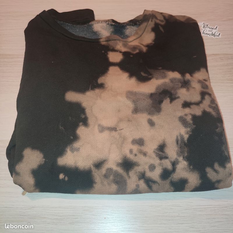 Pull femme chaud marron & noir S/M Créatif, coloré & cool (image 3)