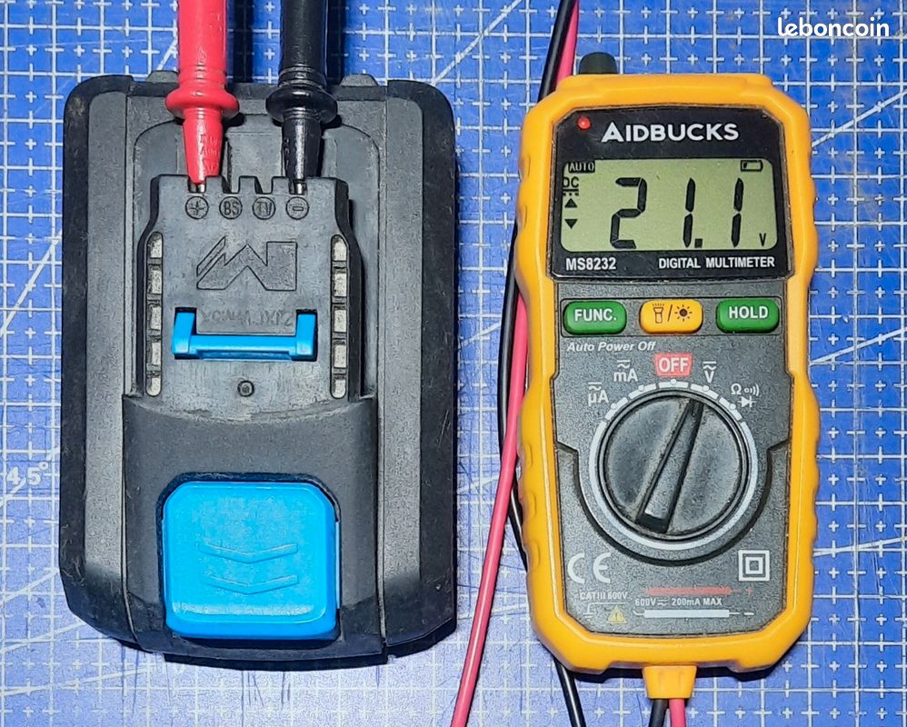 MBAT18-Li batterie 18V 1,5Ah 27Wh MAC ALLISTER, occasion testée sur banc d'essai (image 6)