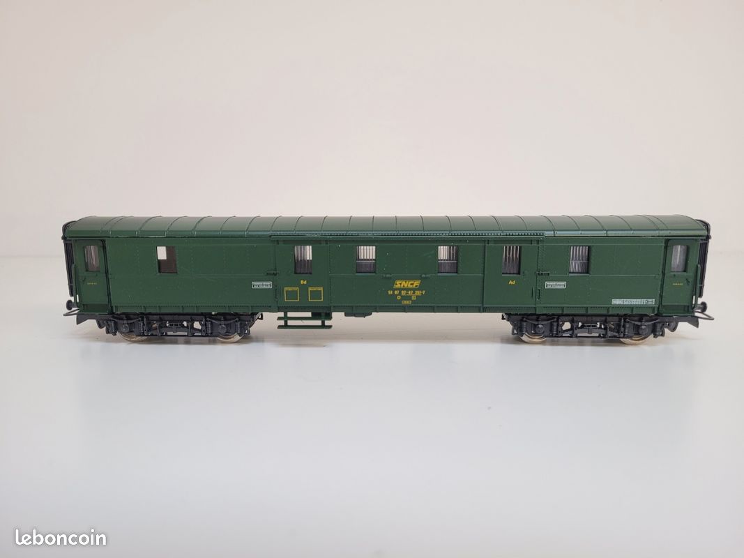 Train wagon N° 5123 Fourgon à bagages SNCF ex DRG Jouef Ho (image 4)