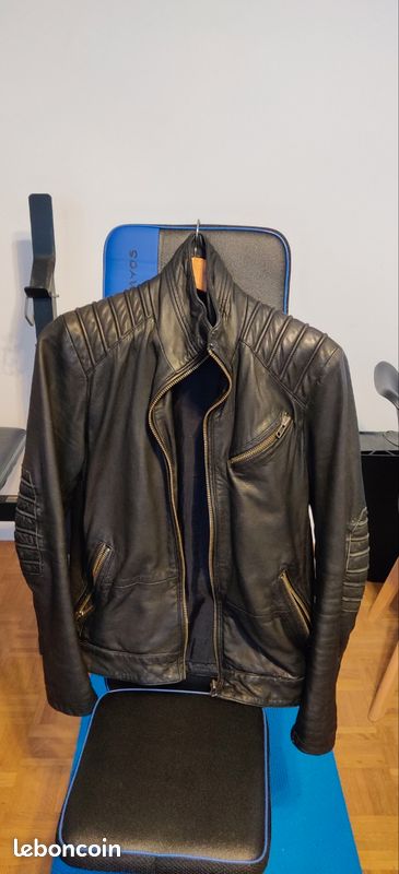 Luxury Cars Veste En Cuir Femme Ikks Leather Jacket Ikks Blouson - Main Image