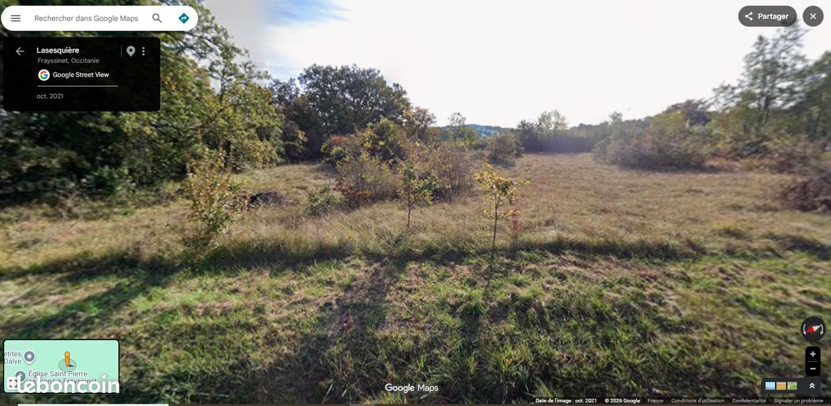 Terrain constructible viabilise 2248 m2 · à Frayssinet · 45 000 €