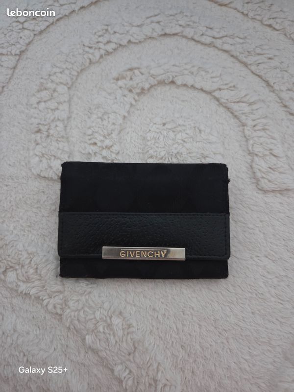 Porte monnaie cuire et tissu Givenchy (image 1)
