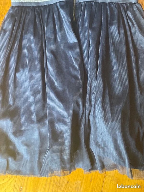 Jupe IKKS Pour Fille Taille 12 Ans - Bleu Marine, Style évasé, Occasion Très Bon état
