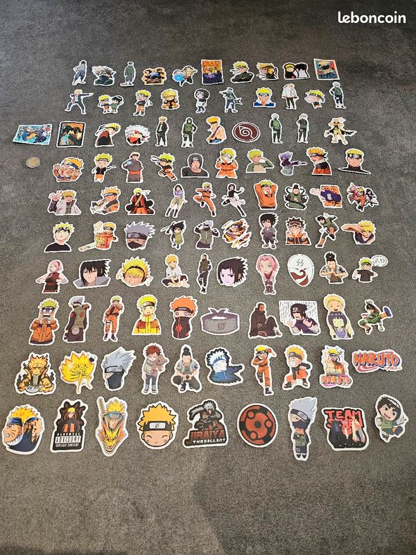 Lot de 100 stickers Naruto (image 1)