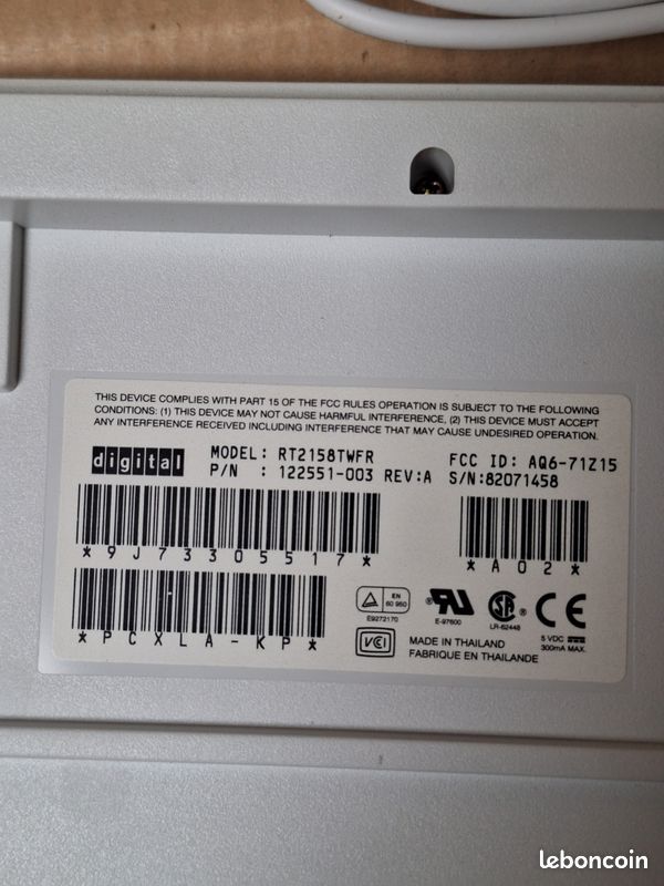 Clavier d'ordinateur DIGITAL RT2158TWFR (image 5)