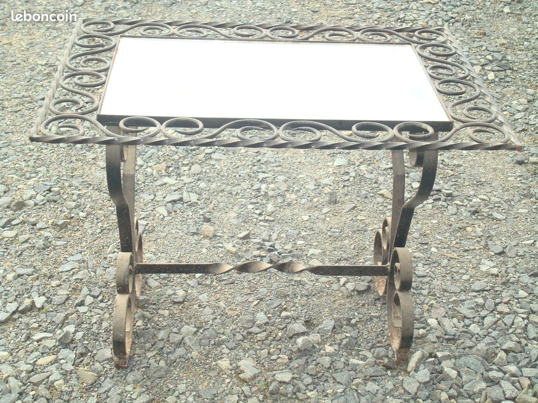Table salon fer forgé (image 4)