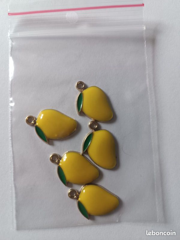 Housoutil 30 Pendentifs Citron Fruits Pour Fabrication Bijoux - Breloques Citron Charm