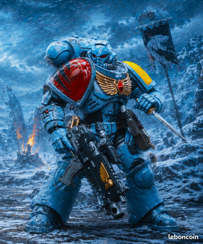 Warhammer 40K - Space Wolves Intercessor - Joytoy (image 1)