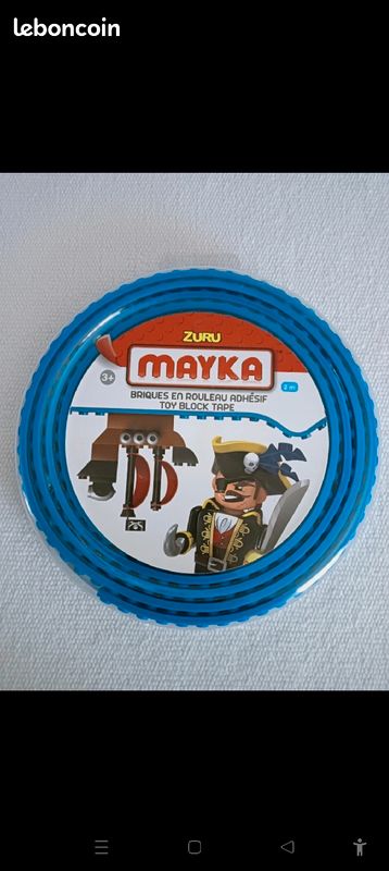 Rouleau adhésif bleu construction Lego Mayka zura (image 1)