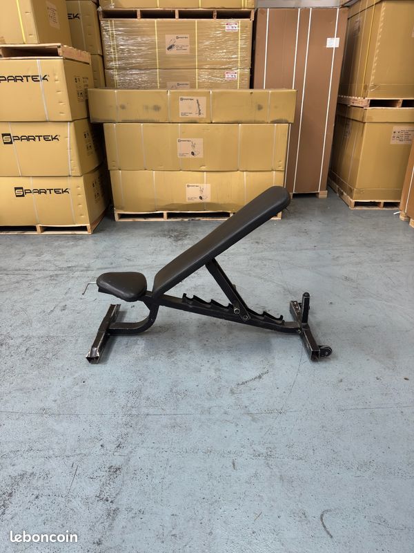 Adjustable Bench occasion machine musculation libre banc ajustable multi positions angles professionnel idéal haltères noir avec crans (image 5)
