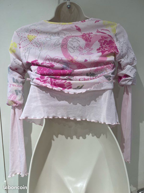 T-shirt Christian Lacroix, junior, Rose, jaune bleu, fuchsia fleuri 11 ans (image 17)