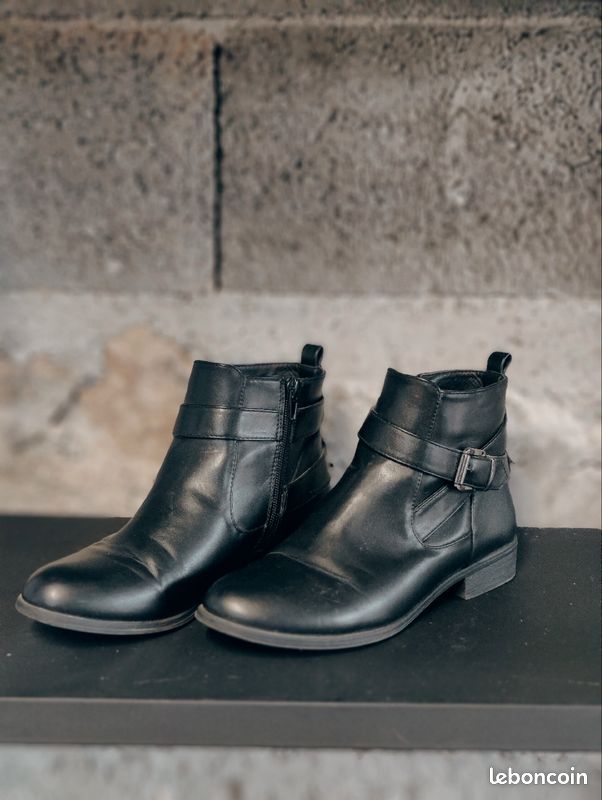 Bottines noires (image 1)