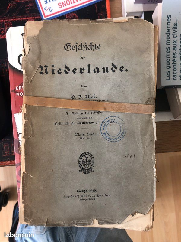 Livre en allemand : Geichichte der Niederland (1910 (image 1)