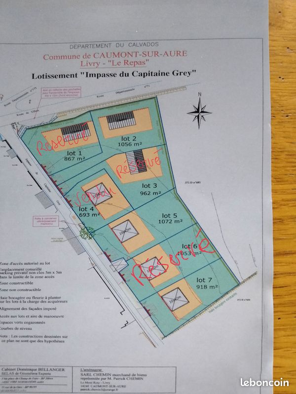 Terrain à batir · à Caumont-sur-Aure · 35 000 €