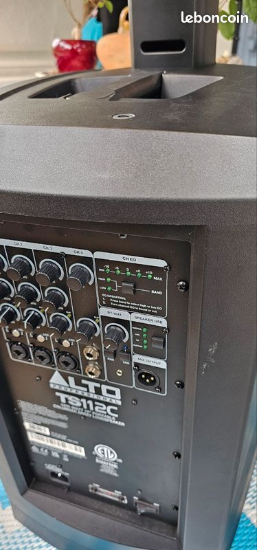 Alto TS 112c Enceinte active + mixage 6 canaux reverb GAR 28 mois +housse gator (image 3)