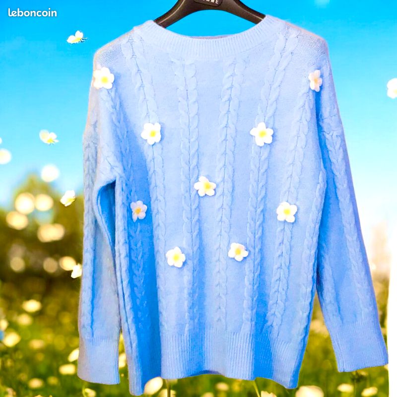 Pull a fleurs (image 1)
