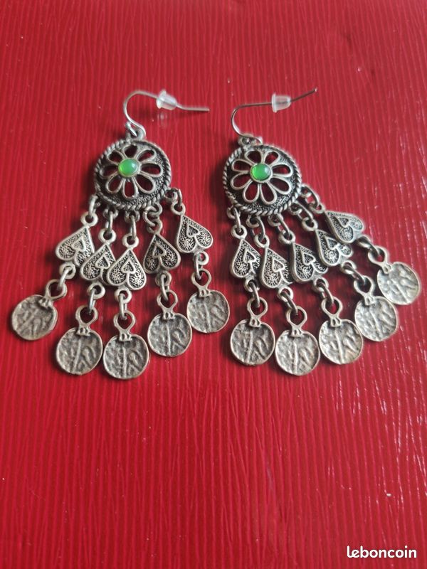 Boucles d'oreilles tribales Kazakhstan (image 8)