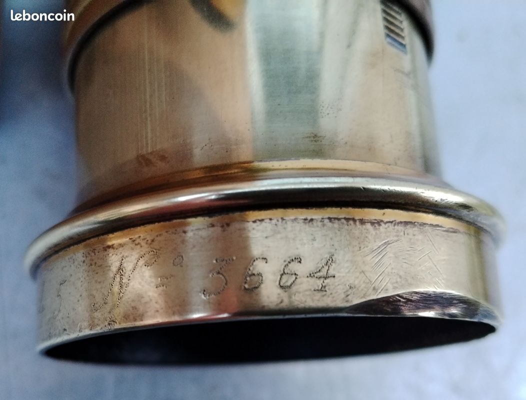 UN GROS OBJECTIF à CREMAILLERE ANCIEN EN LAITON (image 3)