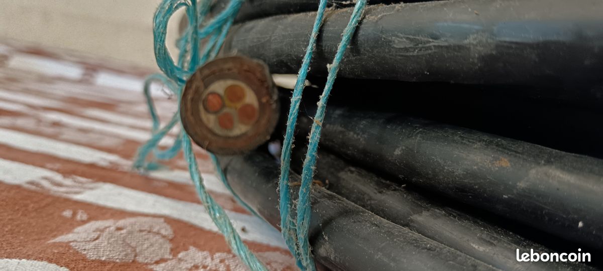 Câble électrique noir armé (image 3)