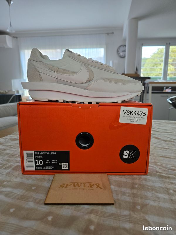Nike x Sacai LD Waffle Nylon Summit White (image 13)
