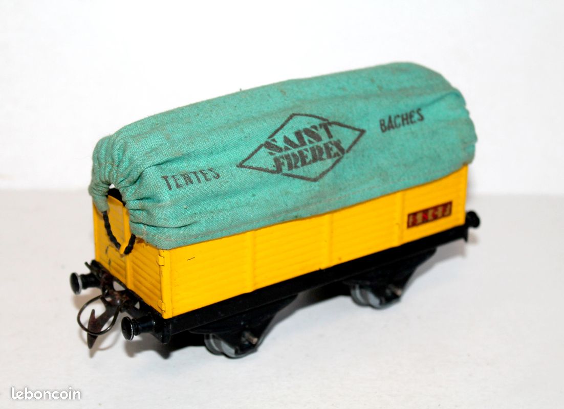 Wagon Tombereau Hornby échelle 0 – Bleu, époque 3 – Bon état Avec Boîte