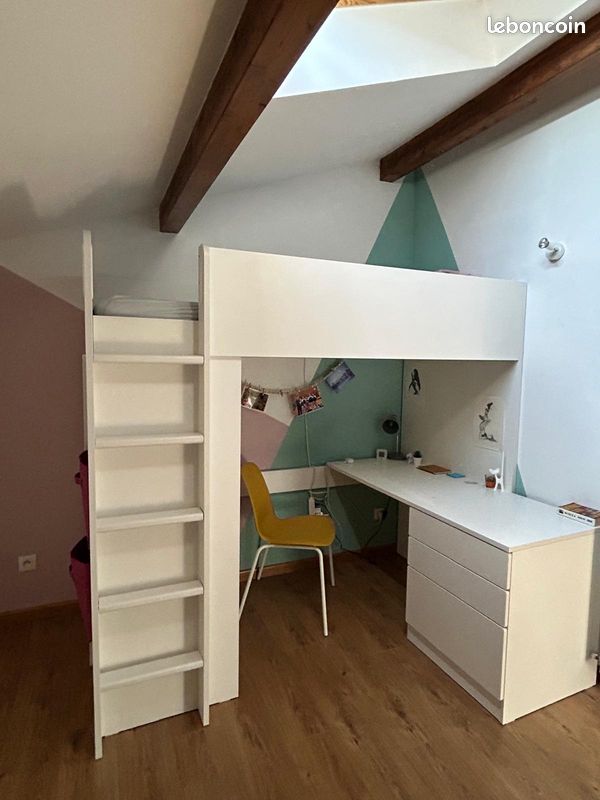 Lit mezzanine avec bureau (image 5)