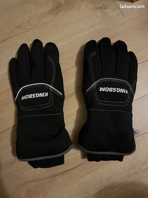 KINGSBOM Gants Thermiques Imperméables et Coupe-Vent - Gants Chauds Tactile Thinsulate d'hiver 3M - pour Le Cyclisme, la Course à Pied et Les Sports en Plein Air - pour Femmes et Hommes