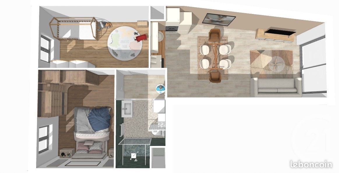 Appartement 3 pièces 58 m² · à Champs-sur-Marne · 58 m² · 255 000 €
