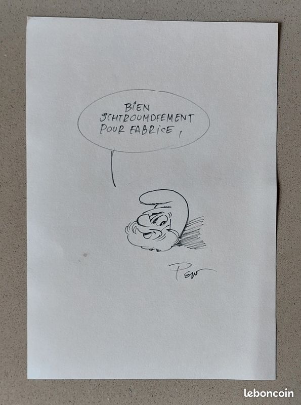 BD Dédicace Peyo Schtroumpf (image 1)