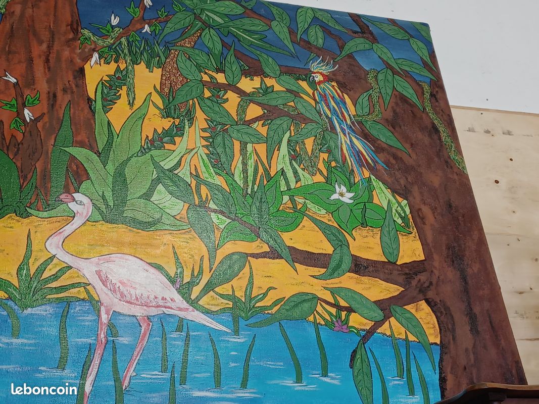 Très grand tableau Peinture décoration décor animalier jungle (image 3)