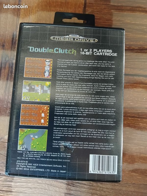 Jeu Double Clutch Pour Mega Drive - Édition 2023, Bon état, Livraison Rapide Depuis La France