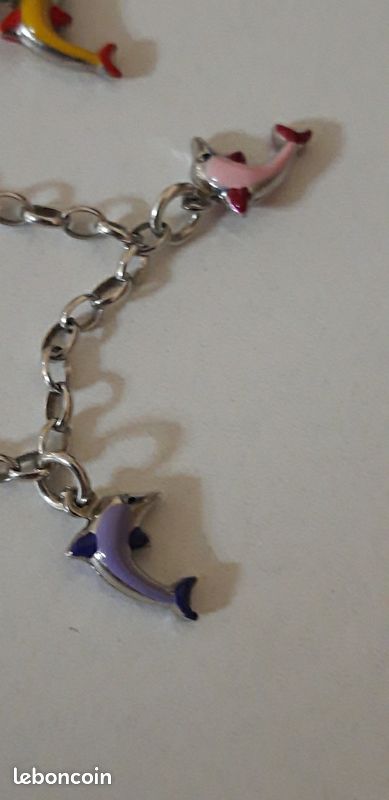 Bracelet dauphin argent 925 - Montres & Bijoux Bracelet dauphin argent 925 - Montres & Bijoux