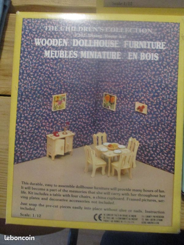 Lot kit meuble en bois pour maison de poupée (neuf) (PAZ) (image 4)