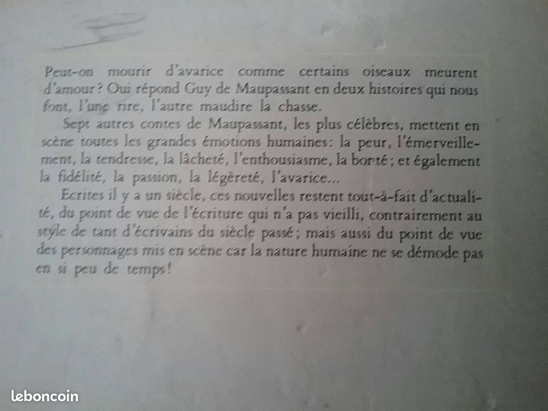 "NEUF CONTES ET NOUVELLES" / MAUPASSANT (image 2)